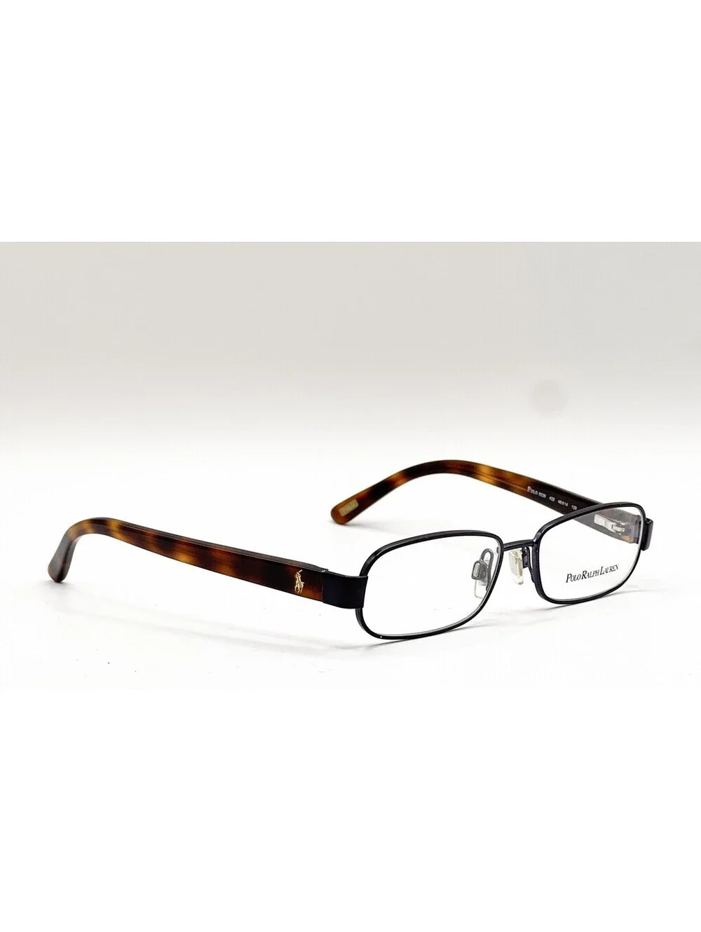 Polo Ralph Lauren 8028 432 Satin Navy Rectangle Authentic Eyeglass Frames 46-14